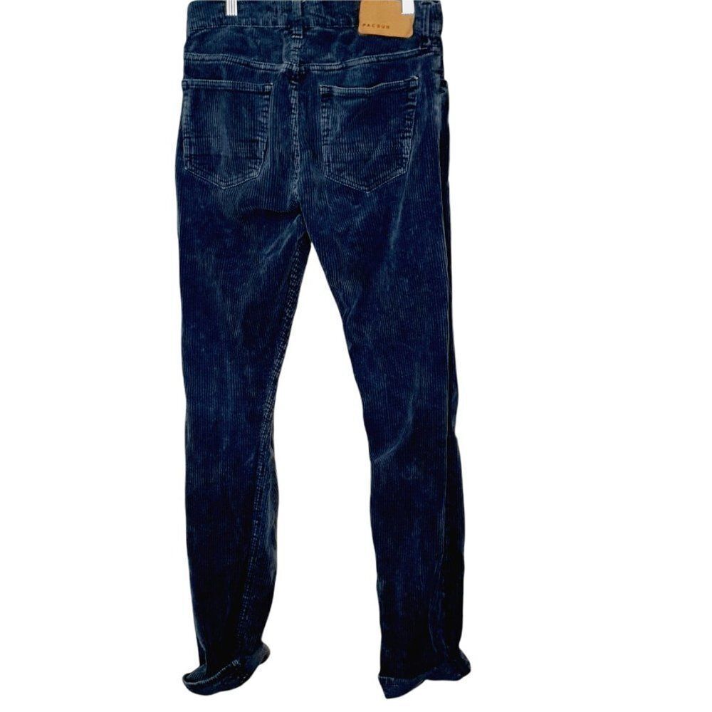 Pacsun Corduroy Pants Mens 30X32 Blue Slim Taper Straight 5 Pocket Jeans